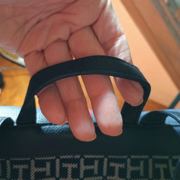 Tommy Hilfiger Blue and Red Monogram Backpack - Picture 4 of 8